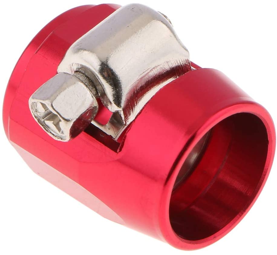 1Pc An6 Universal Car Hose End Finish Fuel Oil Water Line Clamp Clip Red Terminado De Clamp Termine Auto Replacement Parts
