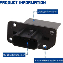 HAVC Blower Motor Resistor Compatible with F150 F250 F350 F450 F550 Escape Expedition Fiesta Freestart with Replace OE Part # 3F2Z18591AA YH-1715