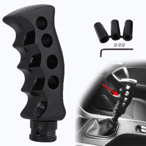 Universal Universal Gear Shift Knob Car Gun Grip Knife Handle Gear Shift Lever Knob Shifter with 3 Adapter 8mm 10mm 12mm