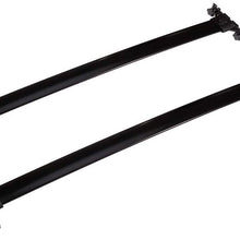 AUTOMUTO Crossbars + Side Rails fit for Toyota Highlander 2008-2013 Aluminum Black Roof Top Bar Luggage Carrier