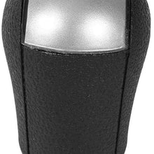5 Speed MT Gear Stick Shift Knob, Manual Car Shift Knob Head Lever Shifter for Ford Focus Mondeo MK3 S-MAX Galaxy Mustang Transit(Gray)