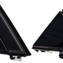 (New OEM Automotive Parts) 12-17 Fiat 500 Gloss Black Left & Right Door Mirror Flag Cover MOLDINGS + One Helpful Free e-Book