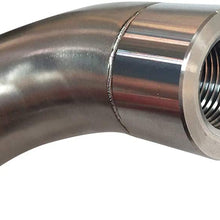 Ternence Flynn 90 Degree J-Style Oxygen Sensor Restrictor Fitting with Adjustable Gas Flow Inserts, O2 Sensor Defouler Fit for M181.5 Thread Oxygen Sensor