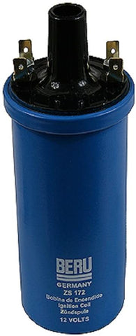 Beru ZS172 Blue Ignition Coil with 3.3 Ohms Primary Resistance for Various 12v Applications
