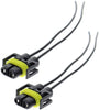 MOTOALL 886 889 892 893 PG13 PGJ13 880 890 862 881 884 885 894 898 899 H8 H9 H11 H27 Female Adapter Socket Connector Plug Wiring Harness Wire Pigtail Pair for Headlight Fog Light LED Bulb Lamp - 2pcs