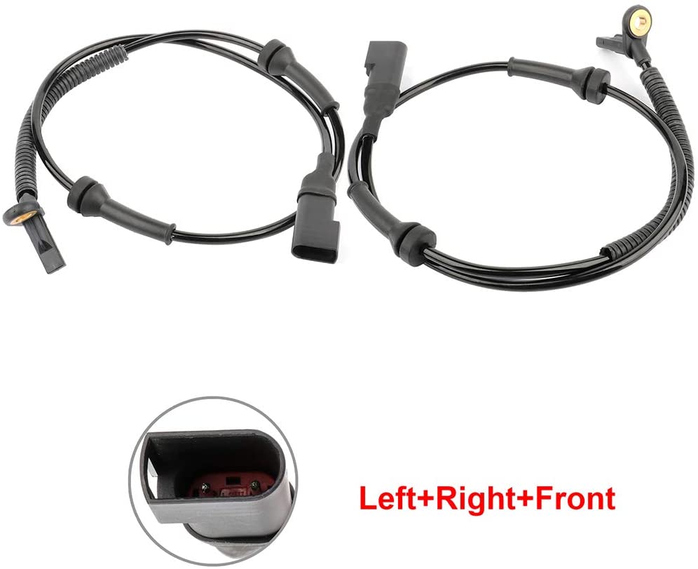 ANGLEWIDE 2 x ABS Wheel Speed Sensors Left+Right+Front Replacement for 2010-2013 Ford Transit Connect 2010 Ford Transit