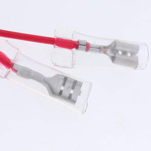D DOLITY Motorcycle Loud Horn Wiring Harness Cable with Waterproof Case 2pcs Red