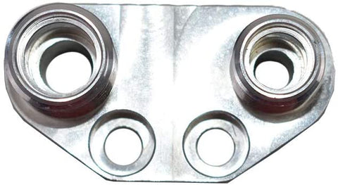 A-Team Performance Air Conditioning AC Fitting Manifold Kit for SD7 Compressor Black