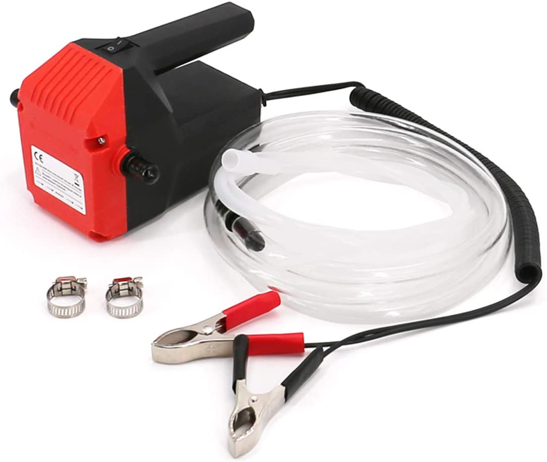 UTSAUTO 12V 60W Oil Change Pump Extractor DC Oil Diesel Extractor Oil Quick Extract Transfer Pump Scavenge Suction Kit for Car Boat Tubes Truck RV ATV and Other Vehicles