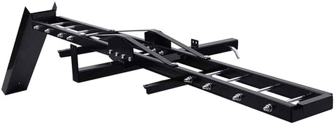 Toolsempire Steel Motorcycle Scooter Dirt Bike Carrier Hauler Hitch Mount Rack Ramp Anti Tilt Wobble
