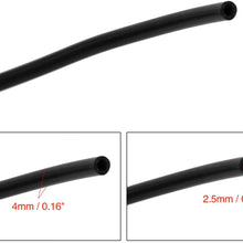 X AUTOHAUX 10 Meter 32.8ft 2.5mm Inner Dia Universal Polyurethane PU Vacuum Hose Tube Black for Car