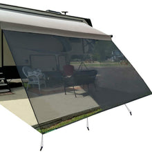 leaveshade RV Awning Sunshade Screen ● Tentproinc 10'X17'3''- Black Mesh Sun Shade ● Block Patio Front Sun Light ● Motorhome Camping Trailer UV Sunblocker ● Canopy Sunscreen-3 Years Lasting