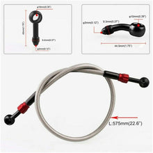 Weiyang Aluminum+Plastic 575mm 945mm Motocycle Motorbike M 10 Hydraulic Weaving Brake Clutch Hose Pipe Line (Color : 945MM)
