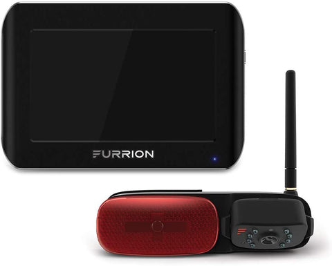 Furrion Vision S 7 Inch Wireless RV Backup System with 1 Rear Marker light Camera, Infrared Night Vision and Wide Viewing Angle - FOS07TASR