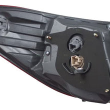 Brock Replacement Passengers Taillight Red w/Clear Quarter Panel Mounted Lens Compatible with 17-19 Corolla 81550-02B00 TO2805130