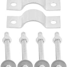 KIMISS Aluminum 65ml Motorcycle Oil Cooler Engine Oil Cooling Radiator System Kit With 2pcs Hollow Screw for GY6 Engine(Silver)