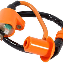 GY6 50cc Performance Racing Ignition Coil for GY6 125cc 150cc 250cc 4-Stroke Engine Scooter with 3 Electrode Spark Plug Scooter Moped Racing Cdi Box 6 Pin