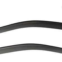 Extreme Online Store Replacement for 2001-2005 Honda Civic Sedan | EOS Visors JDM Tape-On Smoke Tinted Side Window Visors Rain Guard Deflectors DWV-HC0105-4DR-OE