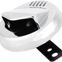 Qiilu Motorcycle Horn, Vintage Motorcycle Electric Horn Loudspeaker Super Loud 12V 2A 110dB Accessory
