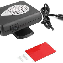 Qiilu Car Heater Fan,Car Portable Heater Fan Windscreen Demister Ventilation Defroster ABS DC12V Car Auto Heating Fan