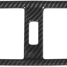 Hlyjoon Car Carbon Fiber Rear Air Conditioning Outlet Frame Cover Trim Rear Air Outlet Frame Trim Fit for Auto 218i Gran Tourer F45 F46 2015 2016 20217 2018