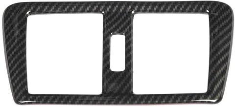 Hlyjoon Car Carbon Fiber Rear Air Conditioning Outlet Frame Cover Trim Rear Air Outlet Frame Trim Fit for Auto 218i Gran Tourer F45 F46 2015 2016 20217 2018