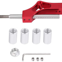 Car Gear Shift Knob Extender Shifter Extension Stainless Steel Adjustable Height Lever Extension for Manual Shift Knob (Black)