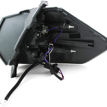 JP Auto Outer Tail Light Compatible With Nissan Rogue 2014 2015 2016 Driver Left Side Taillamp