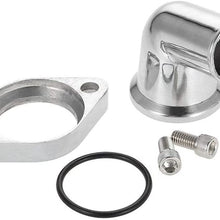 Weiyang New Aluminum Water Neck Swivel 15 Degree Fit for Chevy 327 350 454 396 (Color : Silver) (Silver)