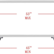 HANSCOSTAR 55" Clamp-Adjustable Raised Rail-Mount Roof Rack Cross Bar+Kayak Saddle Carrier