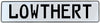 Vintage Parts 683613 Vintage Parts 683613 Lowthert White Stamped Aluminum Street Sign Mancave Wall Art, 1 Pack