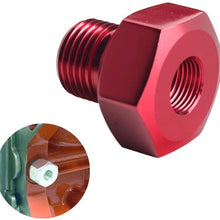 DEWHEL Red Aluminum LS Engine Swap M16 1.5 Adapter to 1/8 NPT Oil Pressure Sensor for Oil Pressure Gauge 551172 LS1 LS2 LS3 LS6 LS7 LS 4.8 5.3 5.7 6.0 Swap Fits Camaro, Firebird and More