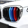 Tianrui Crown 3pcs for BMWX3 G01 2018 2019 Performance Stickers Car Front Grille Grill Cover Trim Clips Decal M Stying
