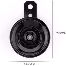 Amhousejoy Universal Motorcycle Electric Horn kit 12V 1.5A 105db Waterproof Round Loud Horn Speaker for Scooter Moped Dirt Bike ATV
