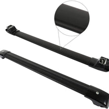 ECCPP Roof Rack Crossbars fit for Benz GLK270 GLK350 2009-2015 Rooftop Luggage Canoe Kayak Carrier Rack - Fits Side Rails Models ONLY