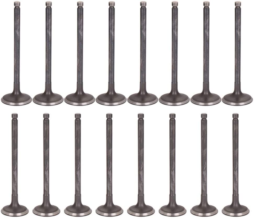 ECCPP Engine Intake Exhaust Valves Kit Replacement for 1989-2006 Eagle Hyundai 1.6L 1.8L 2.0L 2.4L 4.6L DOHC 16Pcs VKCNV756 22212-33000 Intake Valve
