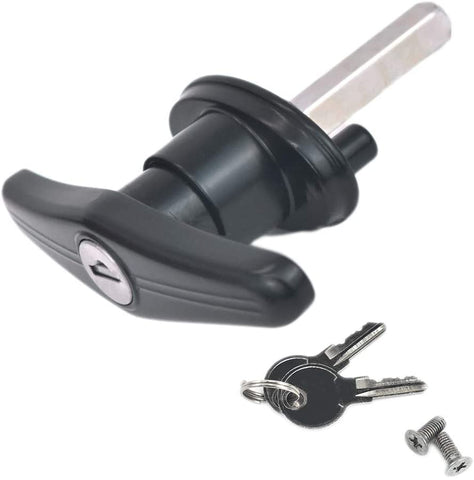 Pickup Truck Cap Topper Camper Shell Locking T-Handle -with 2 Keys and 2 Screws