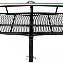FOLCONROAD Hitch Mounted Folding Cargo Carrier Black