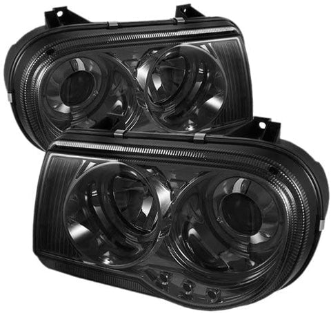 Spyder Auto PRO-YD-C300C-HL-SM Smoke Halo LED Projection Headlight