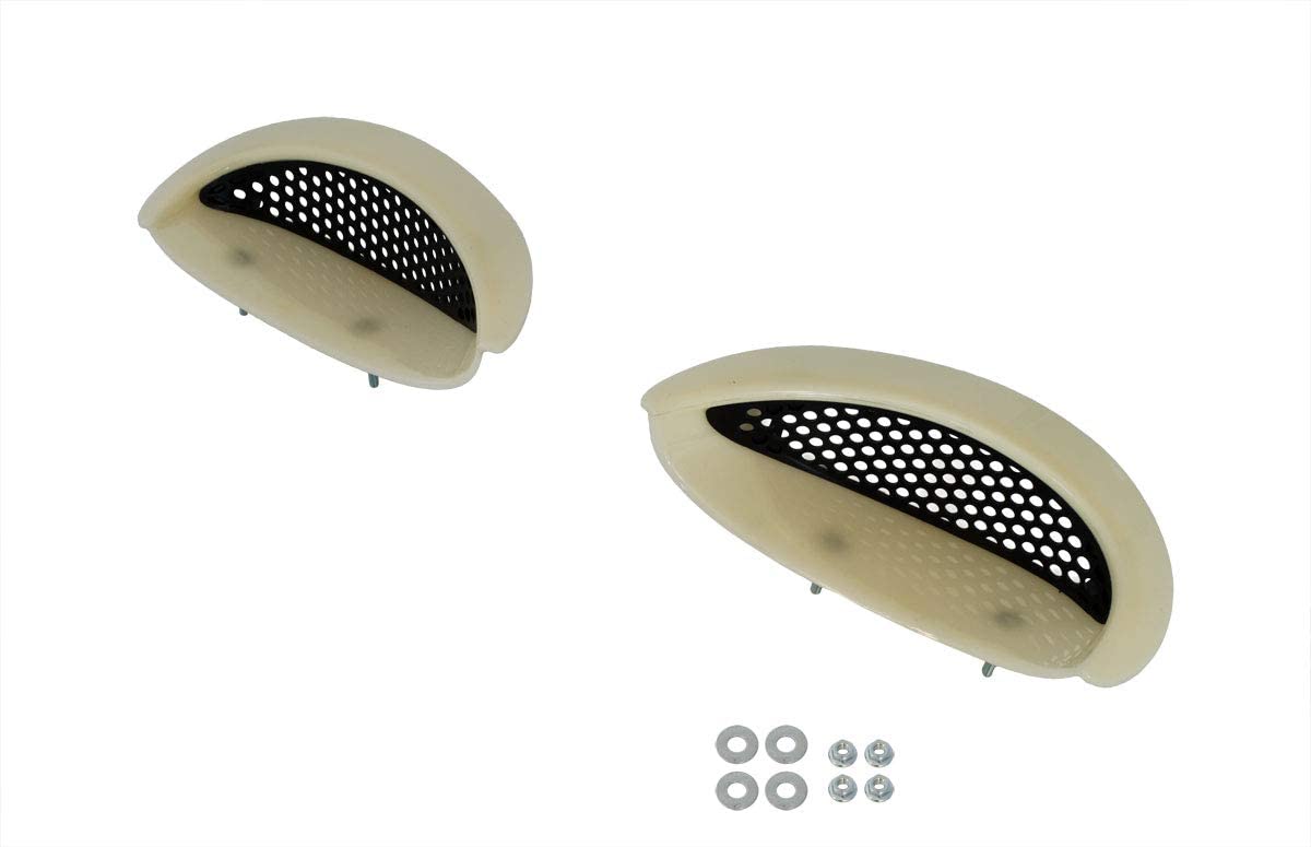 1996-1998 Mustang SVT Cobra Unpainted Hood Scoop Bezels and Black Inserts