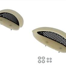 1996-1998 Mustang SVT Cobra Unpainted Hood Scoop Bezels and Black Inserts