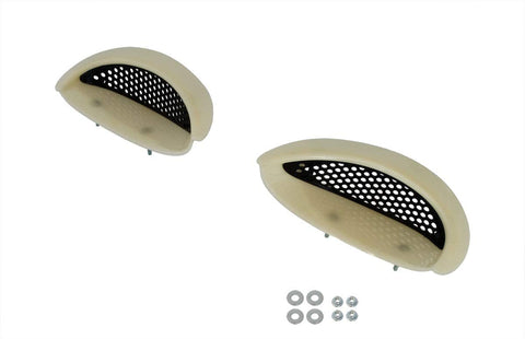 1996-1998 Mustang SVT Cobra Unpainted Hood Scoop Bezels and Black Inserts