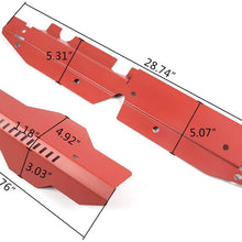 NEW Aluminum Radiator Shroud & Pulley/Belt Cover Combo for Subaru WRX & STi Red 2008-2012 2009 2010 2011