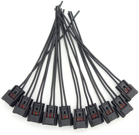 Set of 10 Modular Ignition Coil Harness Connector Pigtails for 4.6 5.4 6.8L Ford F-150 Mustang