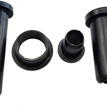 TIKSCIENCE 38Pcs Rear Suspension Bushings Kit Fit for Polaris Sportsman 400 500 700, Including Spacers A-Arm Short and Long Bushings,Lower Control Bushings Stabilizer Tubes - Black