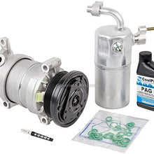 AC Compressor & A/C Repair Kit For Chevy Silverado GMC Sierra 1500 V8 1999 2000 2001 2002 Replaces Delphi HU6 - BuyAutoParts 60-80142RK New