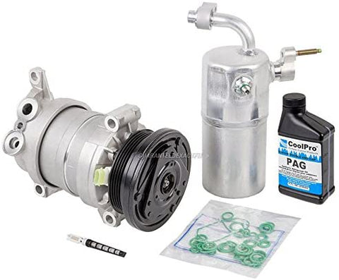AC Compressor & A/C Repair Kit For Chevy Silverado GMC Sierra 1500 V8 1999 2000 2001 2002 Replaces Delphi HU6 - BuyAutoParts 60-80142RK New