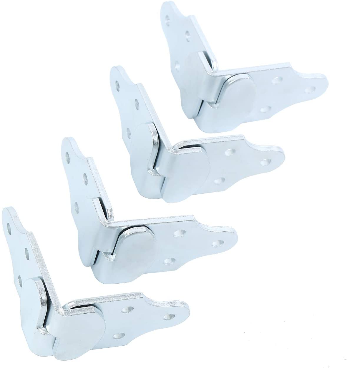 Honhill 8pcs Utility Trailer Wood Sides Latch Rack Stake Body Gates Corner Brackets Straight Brackets Gate Trailer Panel Connectors