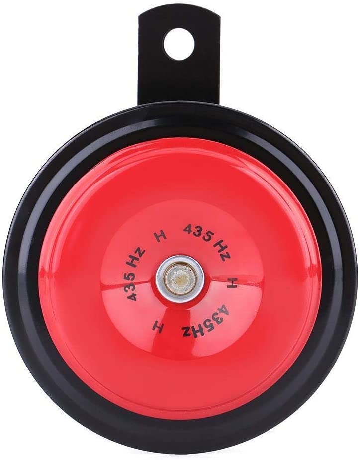 Enrilior 12v Horn,12V 110dB 435HZ Motorcycle Car Loud Electric Snail Horn Loudspeaker Waterproof Metal