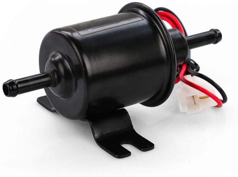 XinQuan Wang Electric Fuel Pump Low Pressure Bolt Wire Diesel Petrol HEP-02A for Car Carburetor Motorcycle ATV RS-FP009-TP (Color : Black, Size : Pressure 2.5-4PSIL)